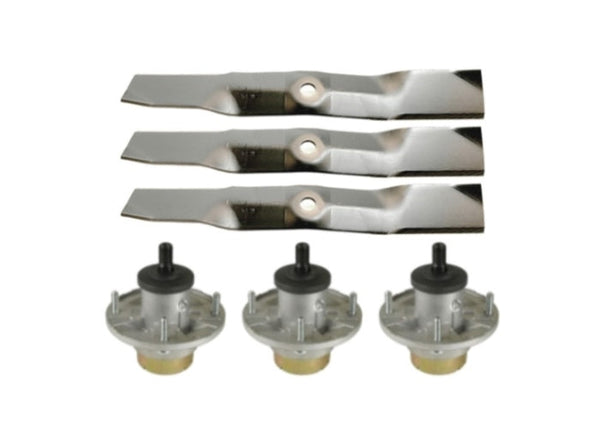John Deere Z375R Z515E 54" Mower Deck Spindle Assembly and Blade Kit