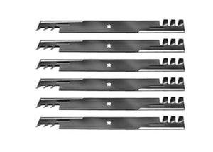Set of 6 Poulan Pro 46" Gator Style Mulching Lawn Mower Blades