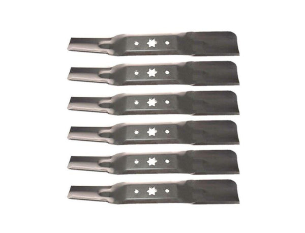 Set of 6 Troy Bilt TB2350 Super Bronco Mustang XP 50 Lawn Mower Blades MowerDeckPartsPlus