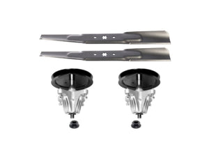 Yard-Man 46" Lawn Tractor Mower Deck Spindle Assembly and Blade Kit. Replaces Yard-Man 918-06989 Spindle and 942-04244A Blade