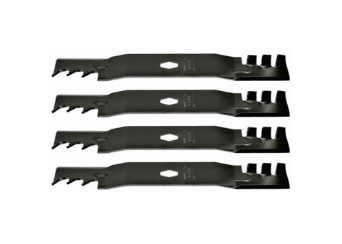 Image of Craftsman T2200K 42" Lawn Tractor Replacement S Shape Gator Style Mulching Lawn Mower Blades 742P05177X, 742P05177-X Set of 4