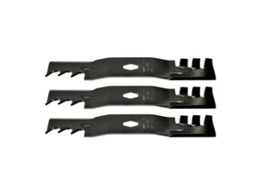 Cub Cadet XT1 LT 50 Lawn Tractor Gator Style Mulching Blades Replaces S Shape Center. Replaces 742P05094X, 742P05094-X Set of 3