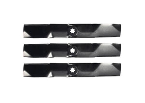 John Deere 190C, D170, G110 54" Lawn Tractor Mower Blades GY20679, GY20684, GY20686, GX21380 Set of 3