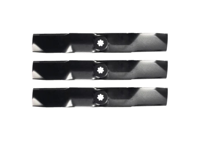 John Deere E180, S180 54" Lawn Tractor Mower Blades GY20679, GY20684, GY20686, GX21380 Set of 3