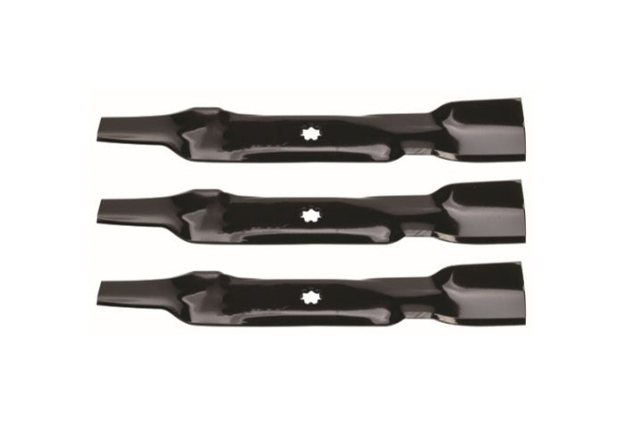John Deere LA145 LA155 LA165 48" Lawn Tractor Mower Blades AM141035, GX21784, GY20852 Set of 3