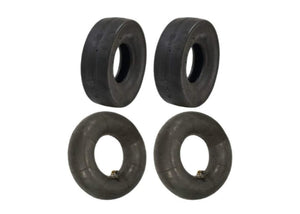4.10 x 3.50 - 5 Slicks and Tubes Go-Kart Bar Stool Racer Set of 2