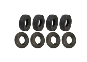 4.10 x 3.50 - 5 Slicks and Tubes Go-Kart Bar Stool Racer Set of 4