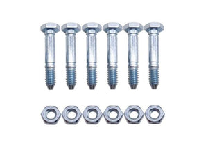 Ariens Sno-Tek 24 Snow Blower Thrower Shear Bolt Pin Locknut 6 Sets