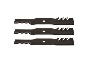 John Deere 190C, D170, G110 54" Gator Style Mulching Blades GY20679, GY20684, GY20686, GX21380 Set of 3