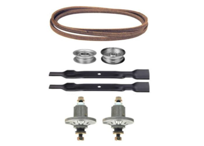 John Deere LA105 42 Mower Deck Parts Rebuild Kit Spindles Blades Belt MowerDeckPartsPlus